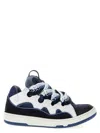 Lanvin Chunky Sole Sneakers Featuring Contrast Panels In Blue