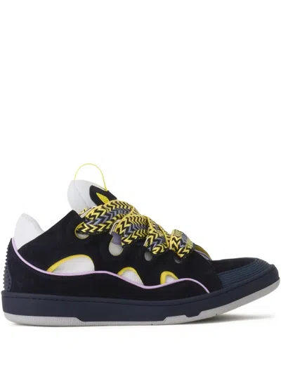 Lanvin Curb Sneakers In Blue