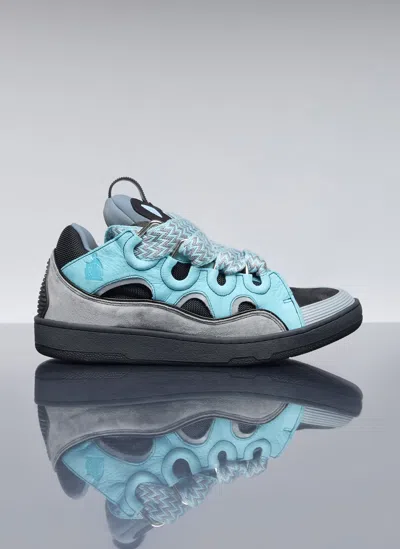 Lanvin Curb Sneakers In Blue