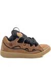 Lanvin Curb Sneakers In Brown