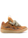 Lanvin Curb Sneakers In Brown