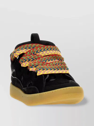 Lanvin 'curb' Sneakers Colorful Laces