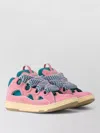 Lanvin Curb Sneakers Cut Out Design Pull Tab In Pink