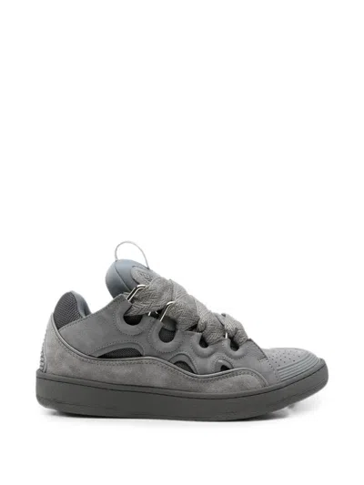 Lanvin Curb Sneakers In Gray