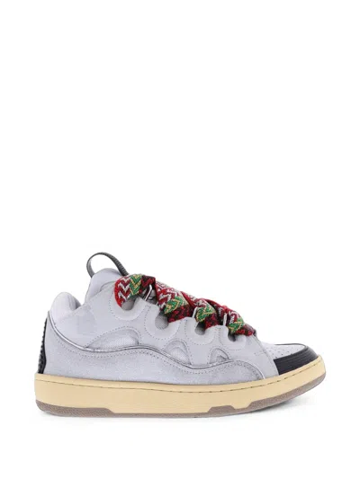 Lanvin Curb Sneakers In Gray