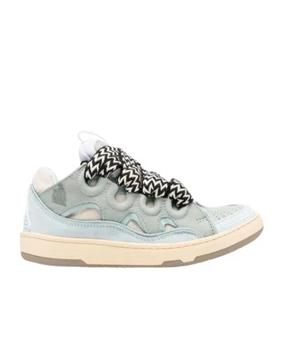 LANVIN LANVIN CURB ROUND TOE LACE-UP SNEAKERS