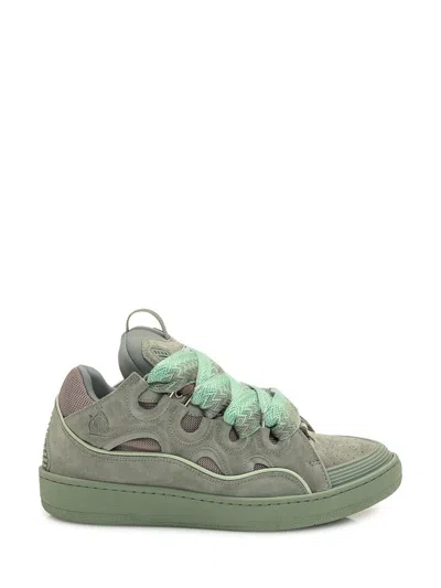 Lanvin Curb Sneakers In Green