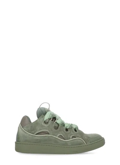 Lanvin Curb Sneakers In Green