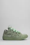 Lanvin Curb Sneakers In Green