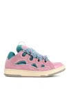 Lanvin Curb Sneakers Cut Out Design Pull Tab In Multi