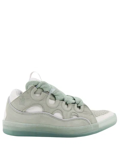 Lanvin Curb Trainers In Green
