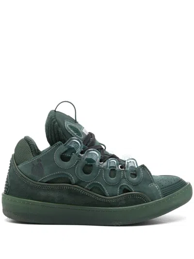 Pre-owned Lanvin Curb Sneakers In Green