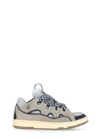 Lanvin Curb Sneakers In Grey