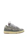 Lanvin Curb Panelled Mesh Sneakers In Grigio