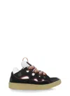 Lanvin Curb Sneakers In Honey Black