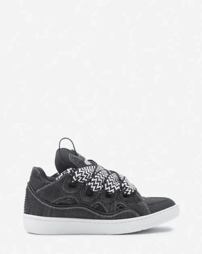 Lanvin Curb Trainers In Black