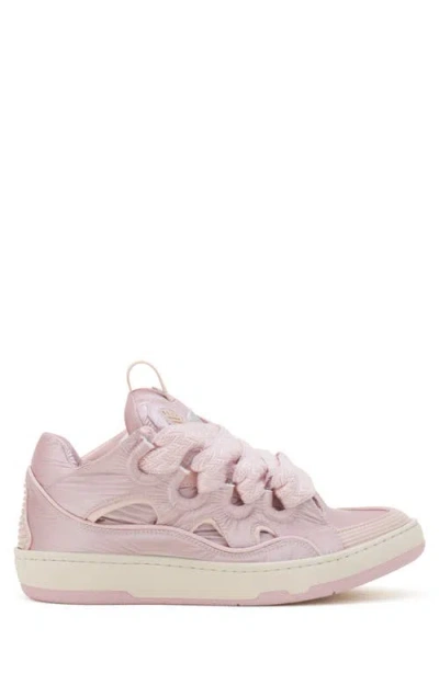 Lanvin Curb Sneakers In Nylon In Pink