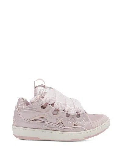Lanvin Curb Sneakers In Nylon In Pink