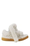 Lanvin Curb Sneakers In Shearling In Multi
