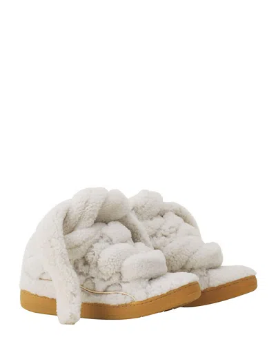 LANVIN CURB SNEAKERS IN SHEARLING
