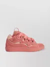 Lanvin Leather Sneakers With Unique Lacing System