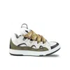Lanvin Curb Leather Sneakers In Multi
