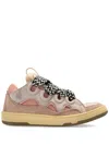 Lanvin Curb Sneakers With Padded Tongue And Rubber Sole In Pink
