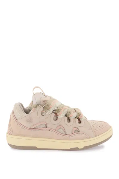 Lanvin Curb Sneakers In Nude