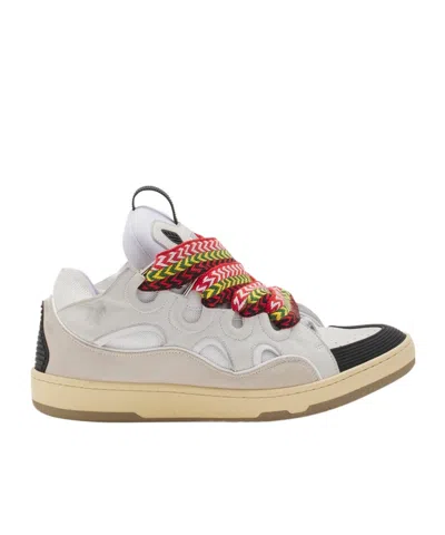 LANVIN LANVIN CURB ROUND TOE LACE-UP SNEAKERS