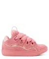 Lanvin Leather Sneakers With Unique Lacing System In Pink