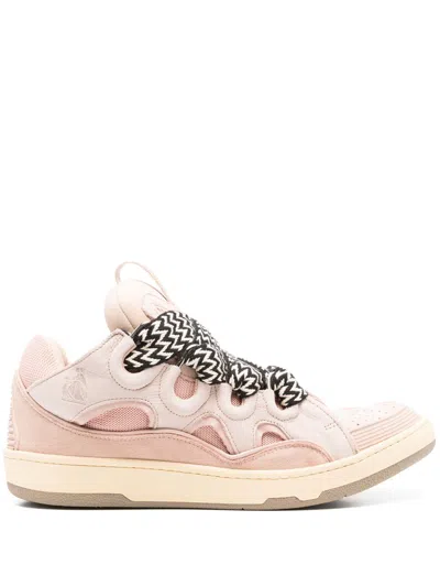 Lanvin Curb Sneakers Shoes In 51 Pale Pink
