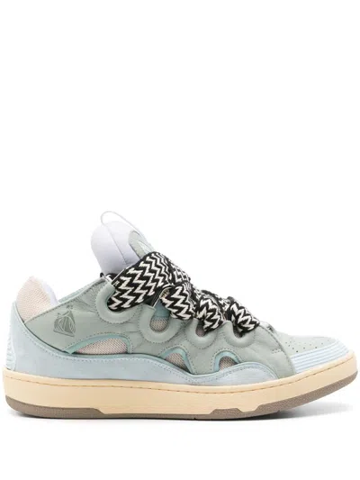 Lanvin Curb Sneakers Shoes In Blue