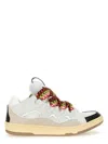 Lanvin Exaggerated Silhouette Leather And Rubber Sneakers In White