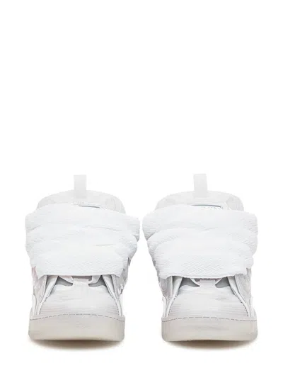 Lanvin Curb Sneakers In White