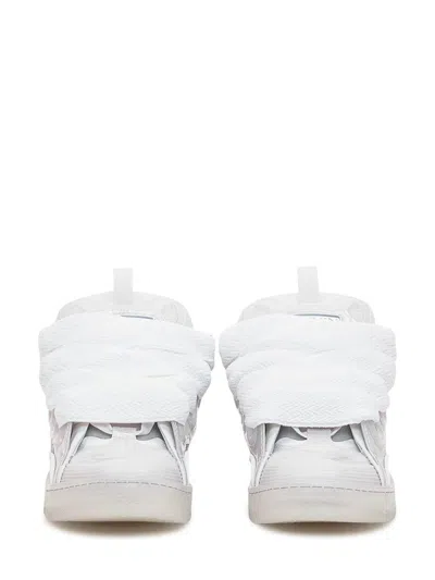 Lanvin Curb Sneakers In White