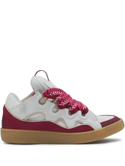 Lanvin Curb Sneakers In White