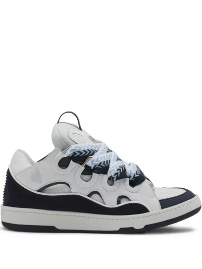 Lanvin Curb Sneakers In White