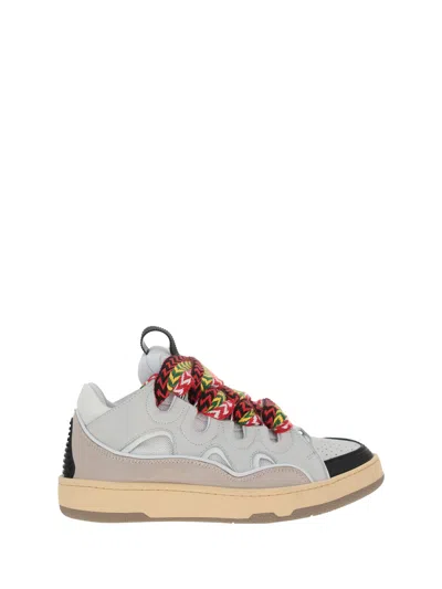 Lanvin Curb Sneakers In White