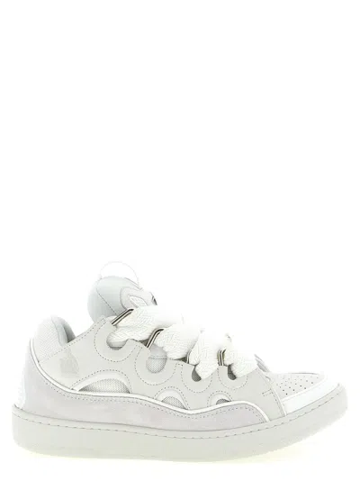 Lanvin Curb Sneakers White