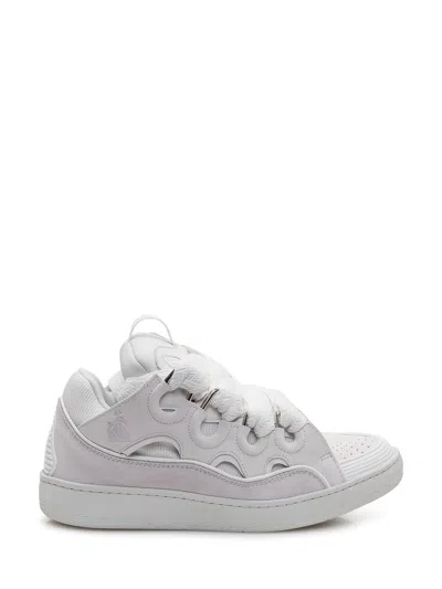 Lanvin Curb Sneakers In White