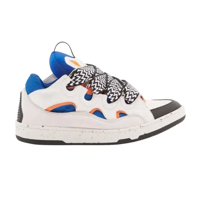 Pre-owned Lanvin Curb Sneakers 'white Blue Orange'