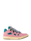 Lanvin Curb Sneakers Cut Out Design Pull Tab In Pink