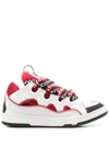 Lanvin Curb Sneakers Red And White