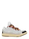 Lanvin Exaggerated Silhouette Leather And Rubber Sneakers In White