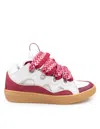 Lanvin Curb Sneakers With Padded Tongue And Multicolor Laces