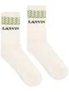 Lanvin Curb Socks In Neutrals