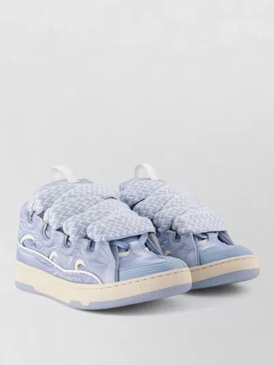 Lanvin Curb Trainers Synthetic Round Toe Sandals In Blue