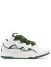 Lanvin Sneakers Curb In White Kaki