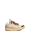 LANVIN LANVIN 'CURB' WHITE LEATHER BLEND trainers MEN