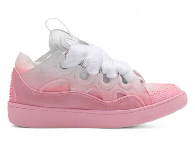 Pre-owned Lanvin Curb (women's) Sneakers In Gradient Pink